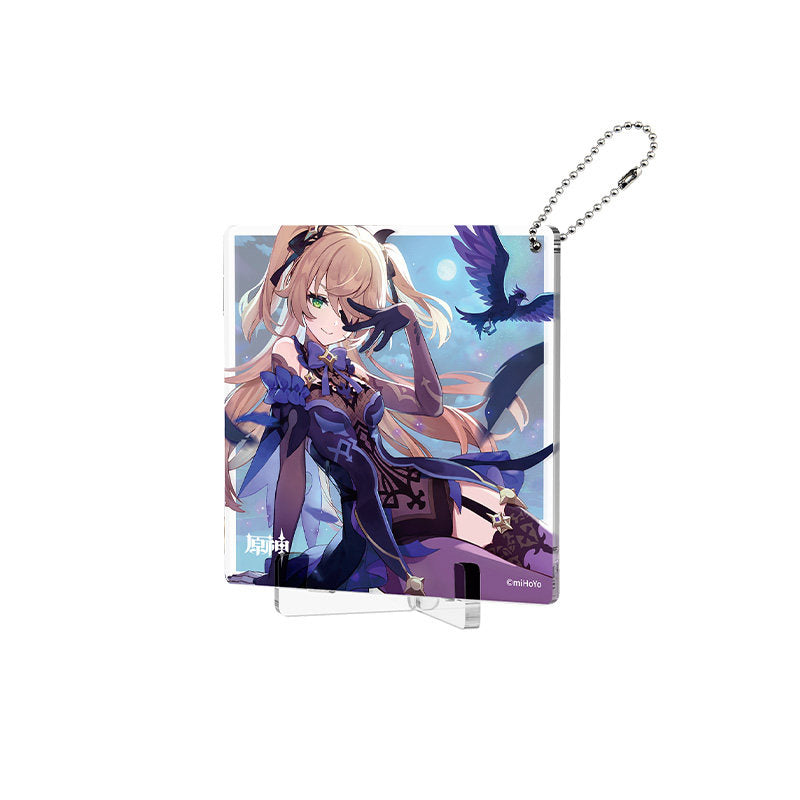 Genshin Impact Fated Day Fischl acrylic coaster birthday design