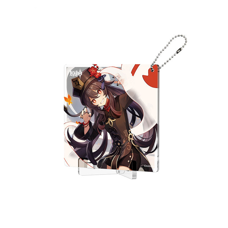 Genshin Impact Fated Day Hu Tao acrylic coaster birthday design