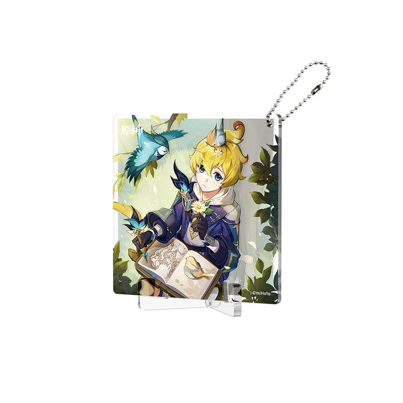 Genshin Impact Fated Day Mika acrylic coaster birthday design