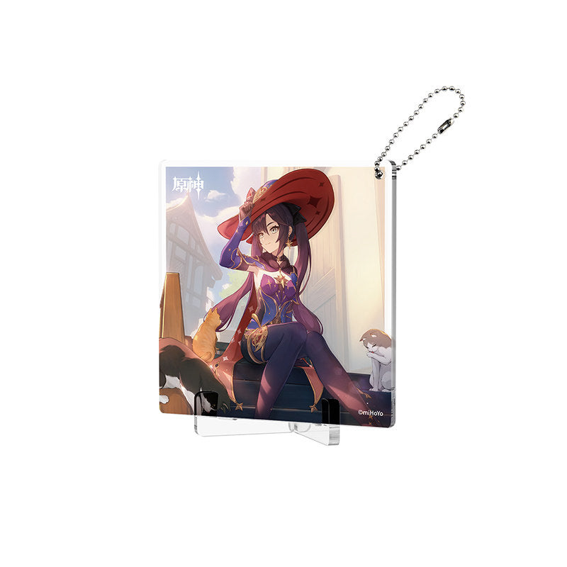 Genshin Impact Fated Day Mona acrylic coaster birthday design