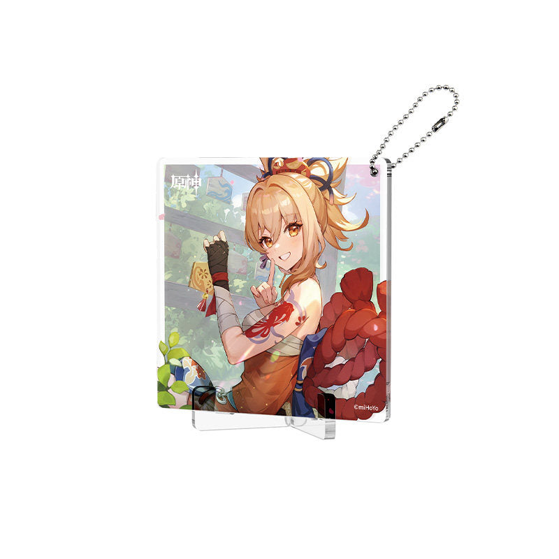 Genshin Impact Fated Day Yoimiya acrylic coaster birthday design