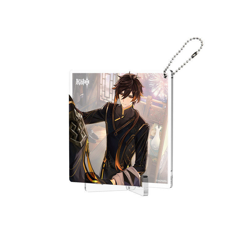 Genshin Impact Fated Day Zhongli acrylic coaster birthday design