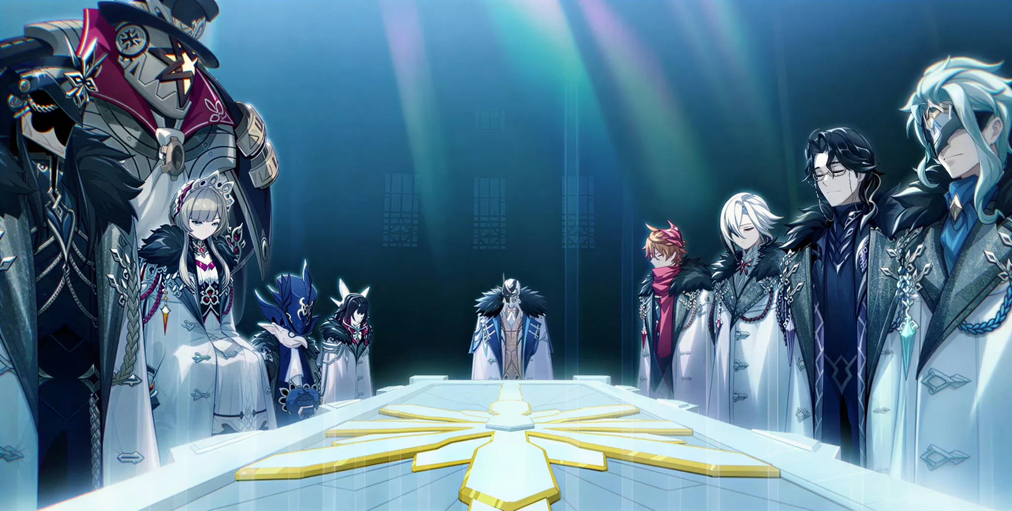 Genshin Impact Fatui characters featured in artwork for the Fatui collection