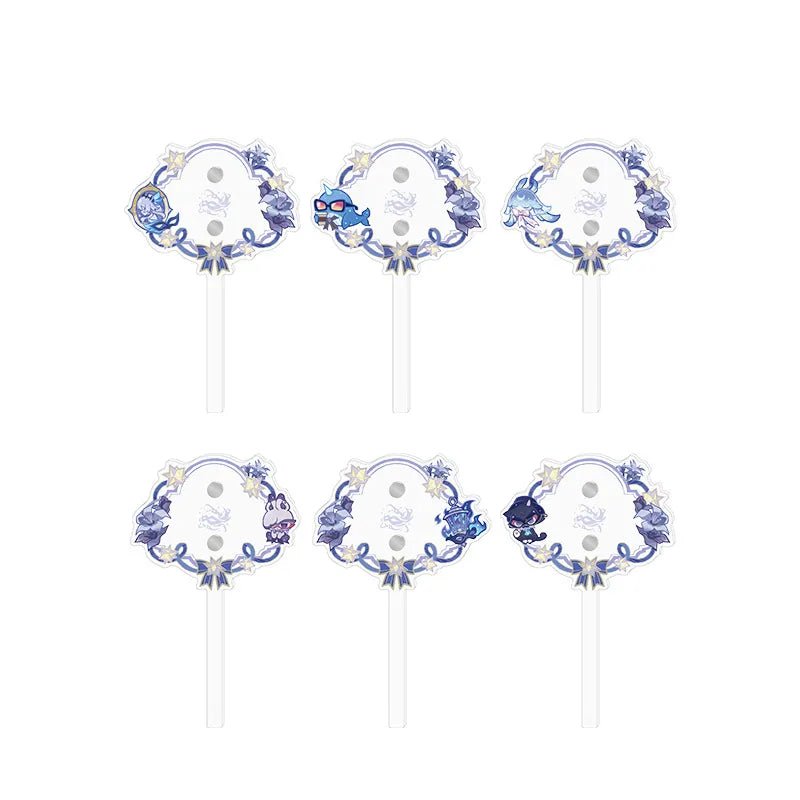 Genshin Impact FES 2026 Series acrylic photo prop featuring multiple character designs