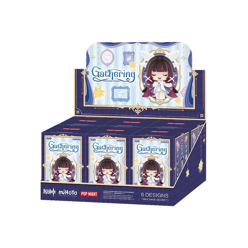 Genshin Impact FES Chibi Series full box of six blind boxes on white background