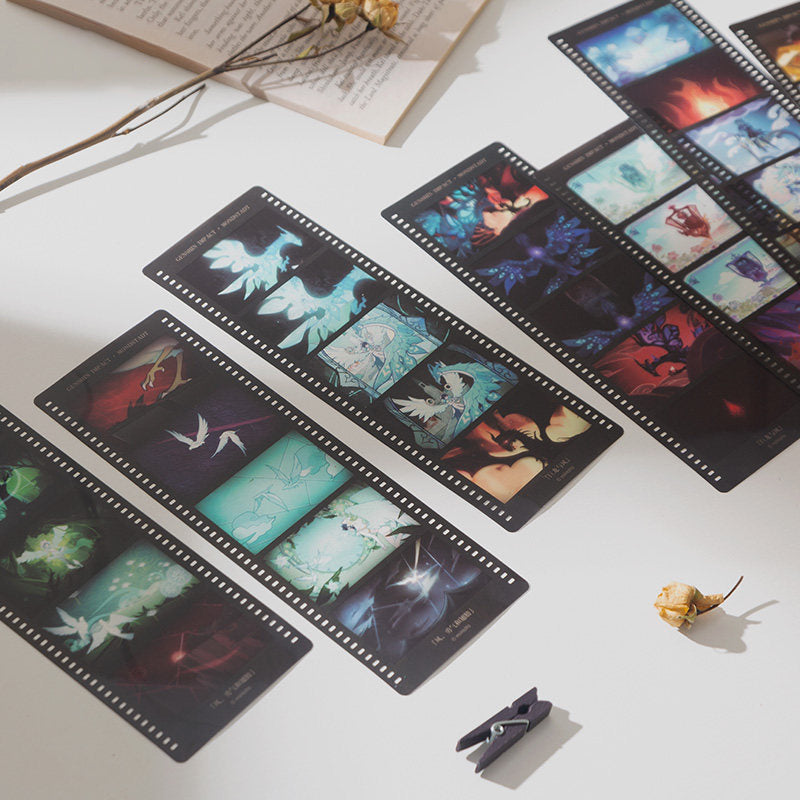 Genshin Impact film style bookmark set full collection display cinematic layout