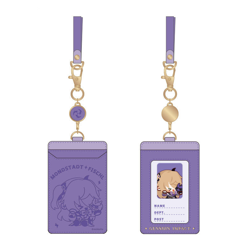 Genshin Impact Fischl Q-style character card holder front view chibi design anime card holder accessory