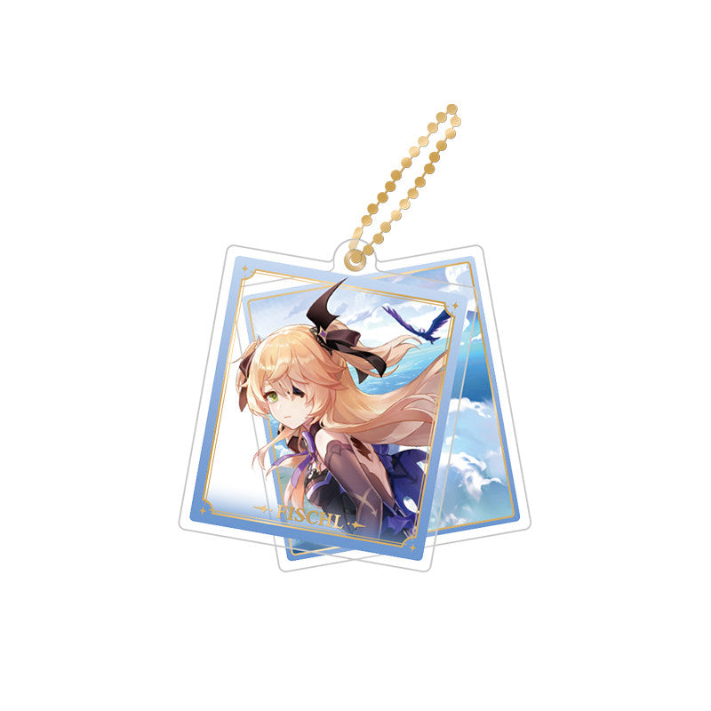 Genshin Impact Fischl rotating double-sided acrylic keychain