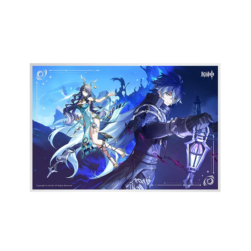 Genshin Impact Flins acrylic art print theme series collectible card