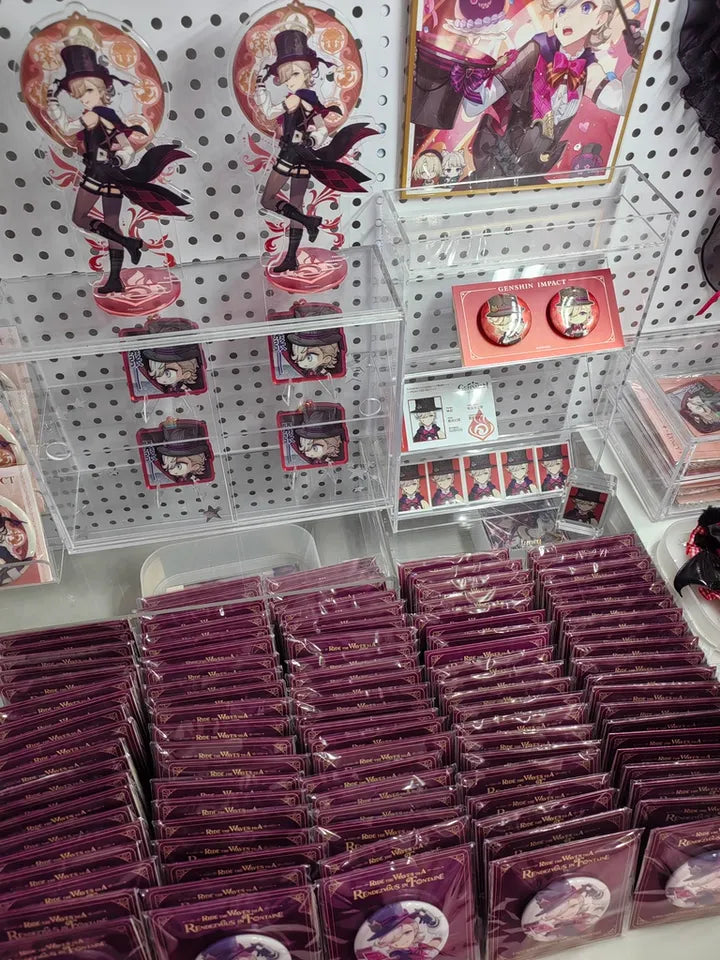 Genshin Impact Game Art Exhibition Collection – Pins Standees File Folders