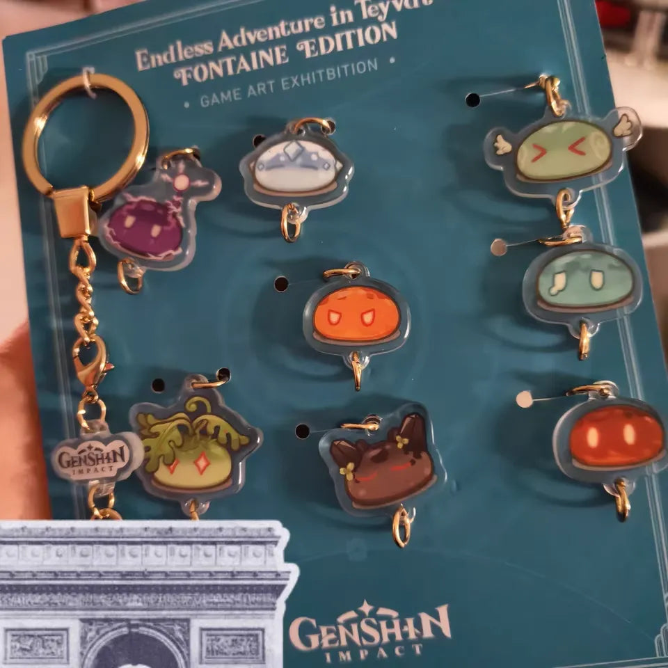 Genshin Impact Game Art Exhibition Acrylic Charms – Fontaine Slime Series