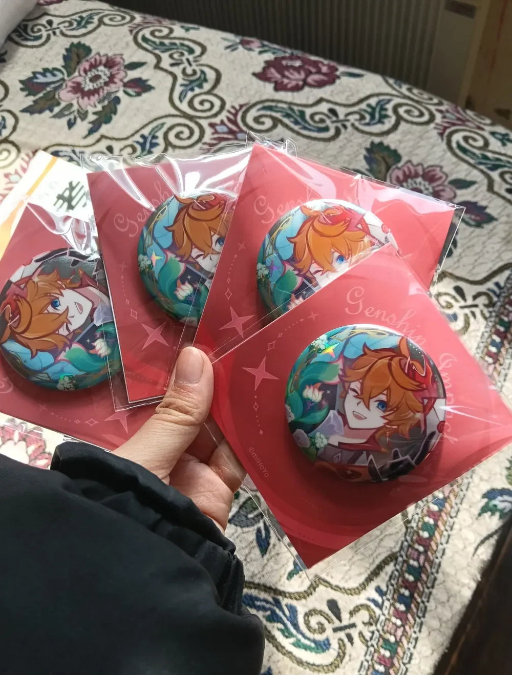 Genshin Impact Moment of Fragrant Whispers Badges & Acrylic Art Tiles