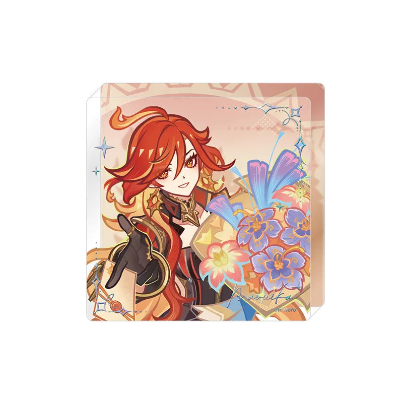 Genshin Impact Moment of Fragrant Whispers Mavuika acrylic art tile