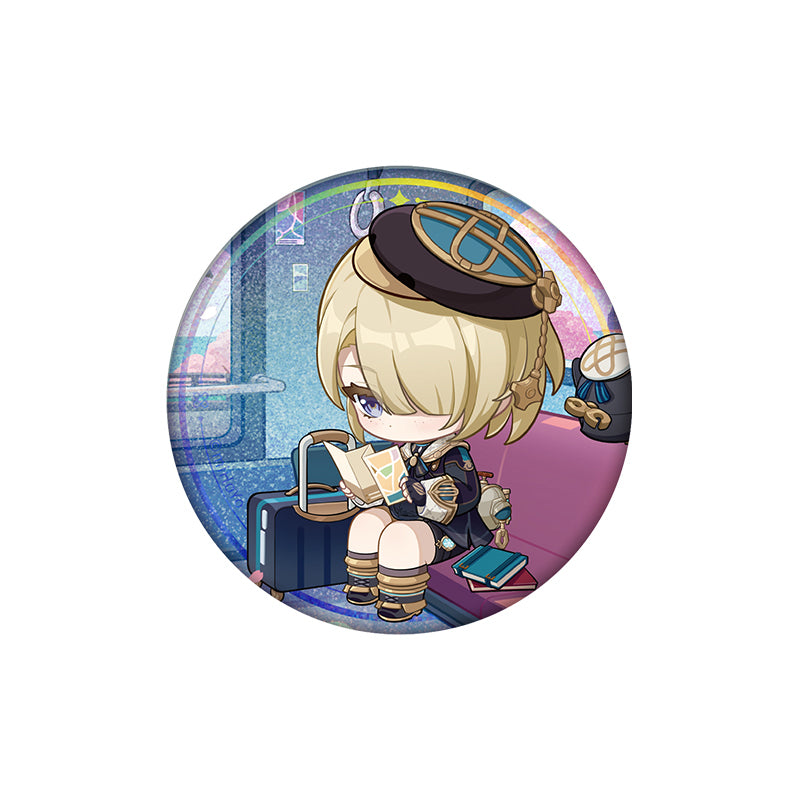 Genshin Impact Freminet offline store series chibi tinplate badge round pin character design