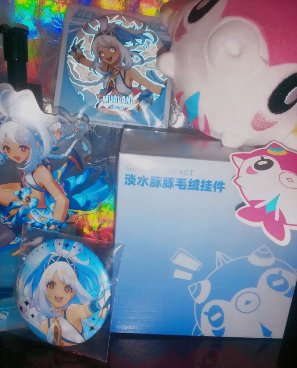 Genshin Impact Porte-clés Peluche Blubberbeast d’Eau Douce Mualani