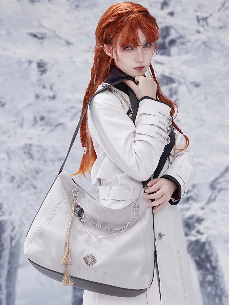 Frost and Flame Crossbody Bag Outdoor Display