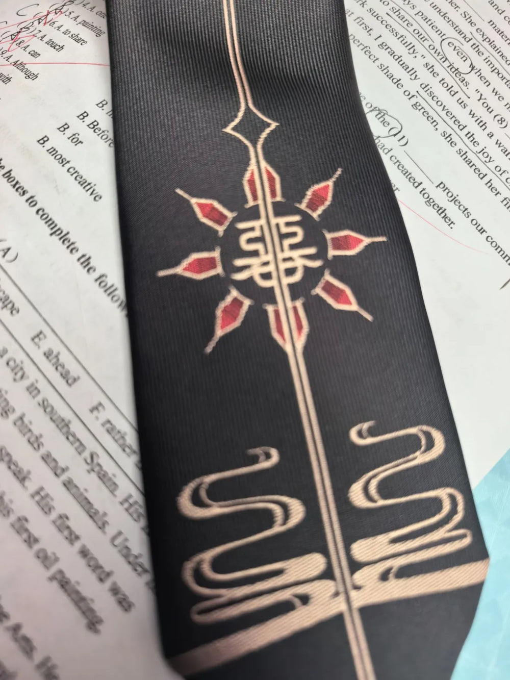 Genshin Impact Frost and Flame Series Tie Featuring Fatui Harbingers