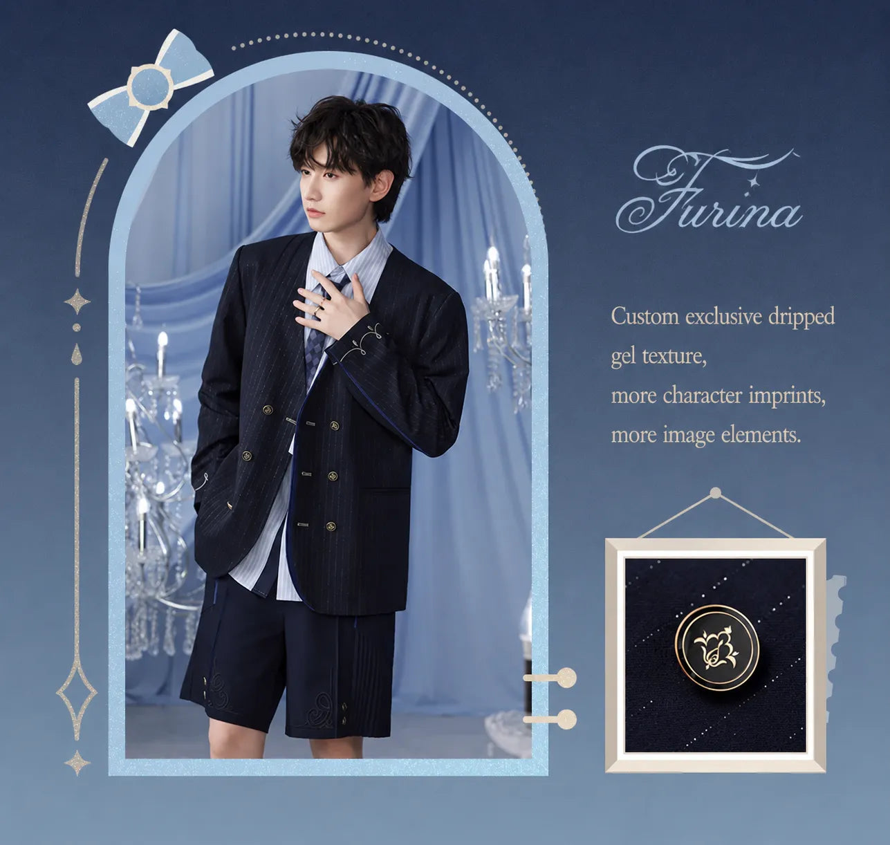 Furina themed outfit styling reference