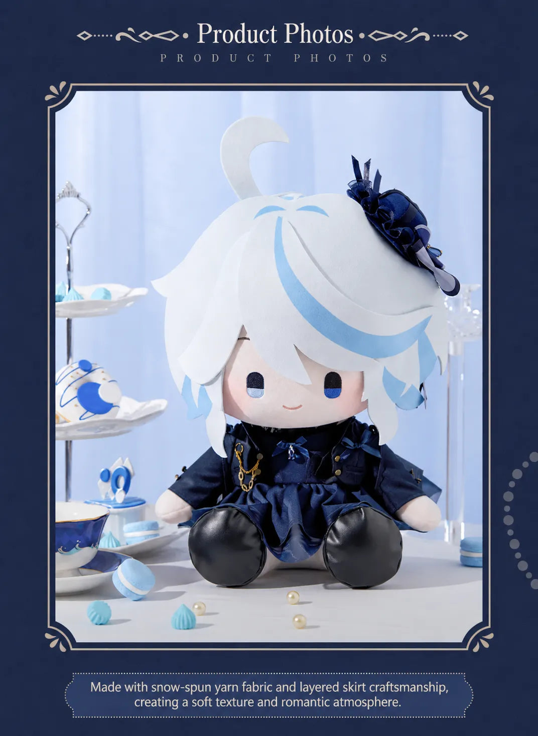 Furina Plush Doll lifestyle display with themed decorative setup