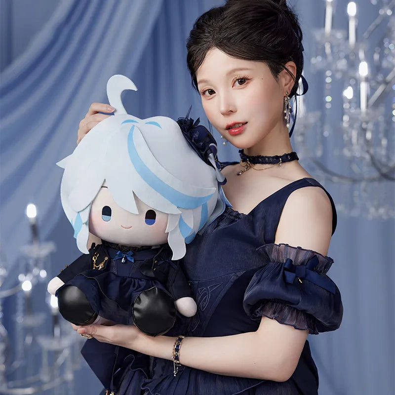 Genshin Impact Furina Plush Doll showcasing premium details oversized bow accents and themed character outfit