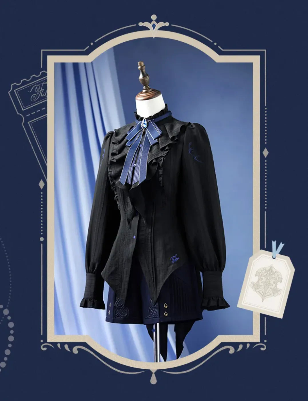 Furina Shirt Ruffle Decoration Detail