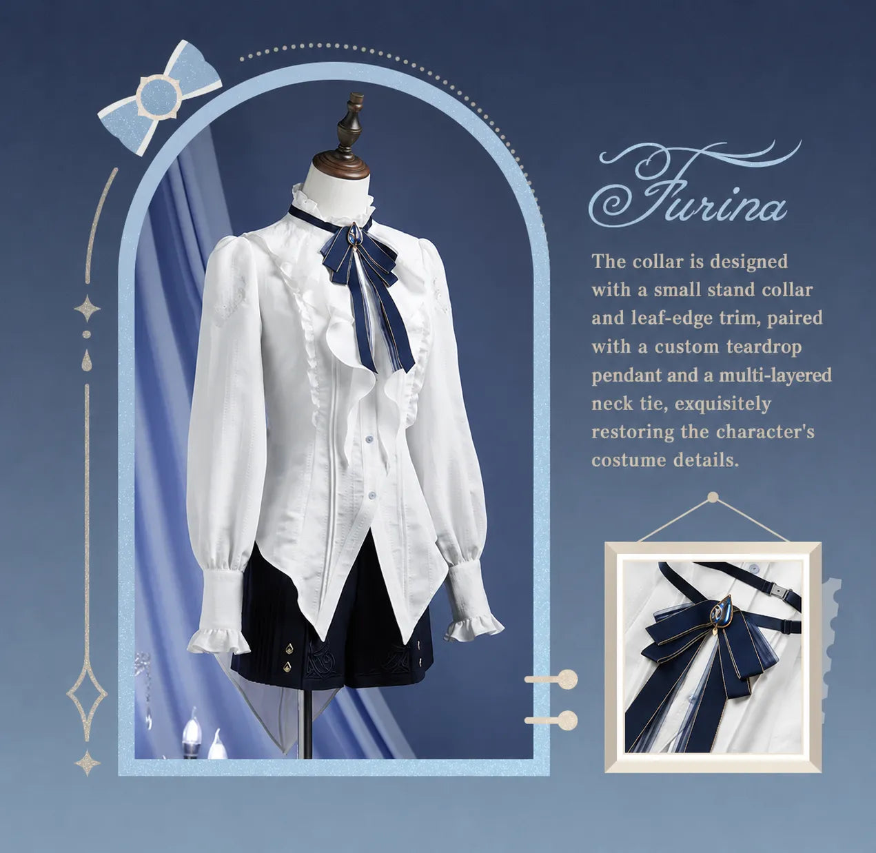 Furina Shirt Black Version Product Display