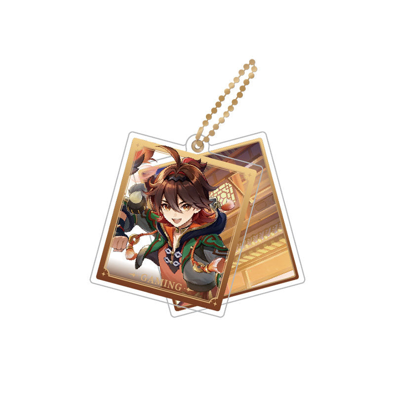 Genshin Impact Gaming rotating double-sided acrylic keychain
