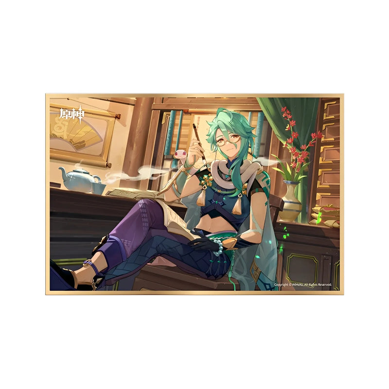 Genshin Impact Gentle Rain Without Cause illustration art card