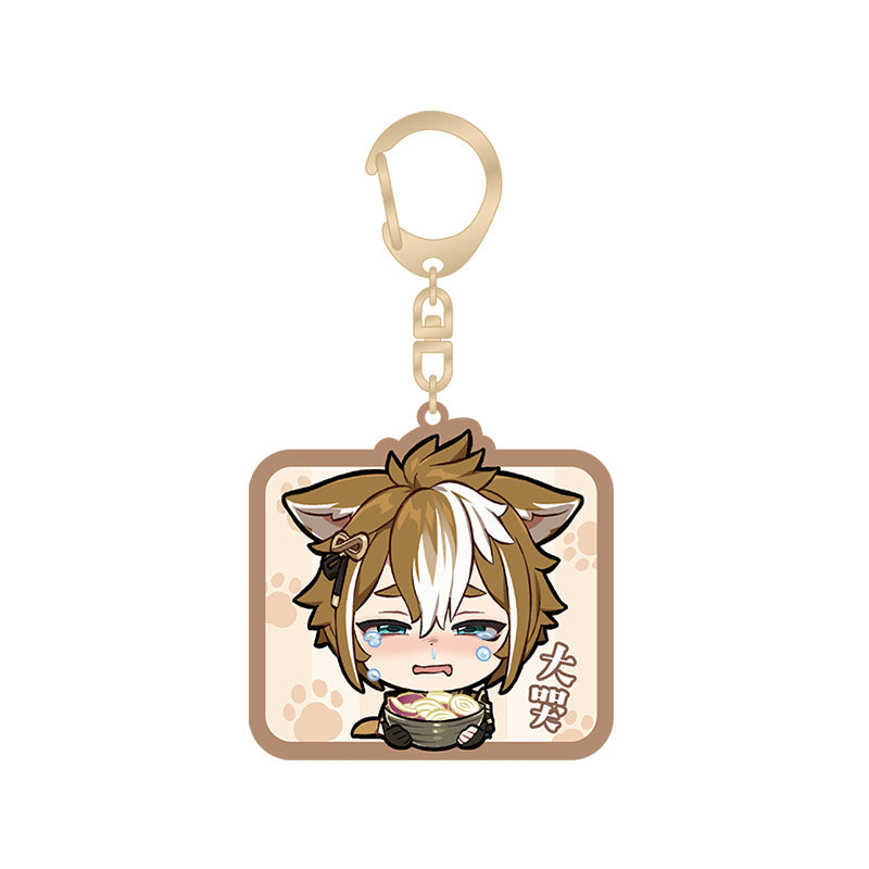 Genshin Gorou acrylic keychain featuring chibi Inazuma character artwork