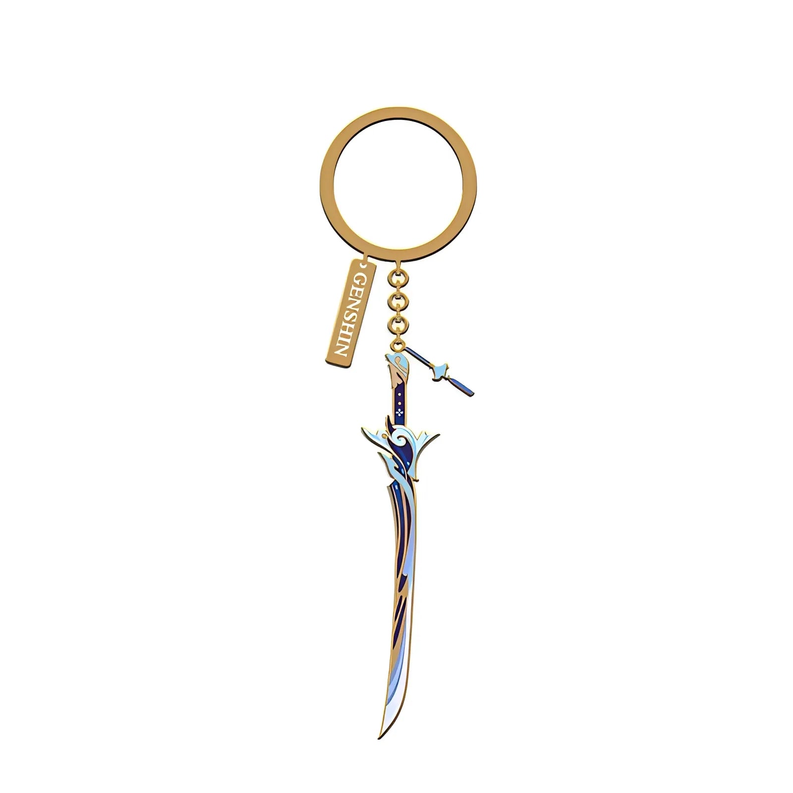 Genshin Impact Haran Geppaku Futsu weapon metal charm keychain Divine Casting series