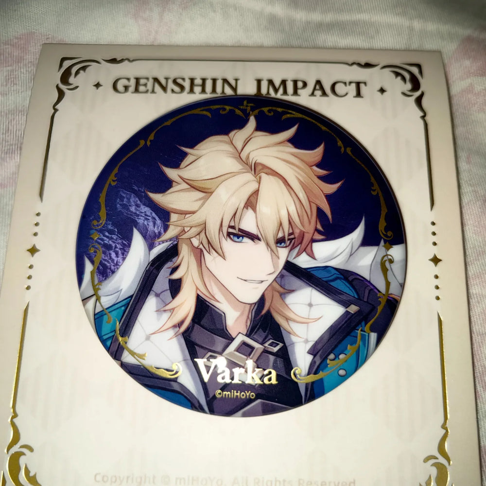 Genshin Impact Homeward Series Varka Badges & Acrylic Keychains