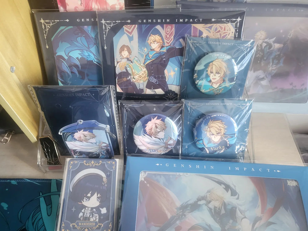 Genshin Impact Homeward Series Varka Badges & Acrylic Keychains