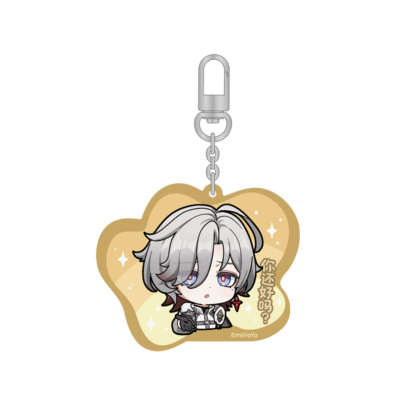 Genshin Illuga Q Version Expression Series acrylic keychain official merchandise chibi character charm