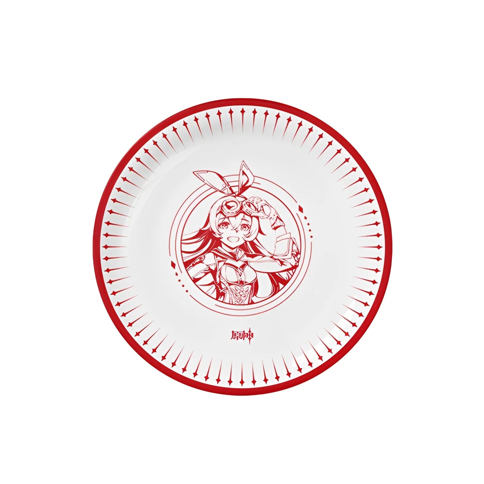 Genshin Impact Journey's Voyage ceramic plate Amber design