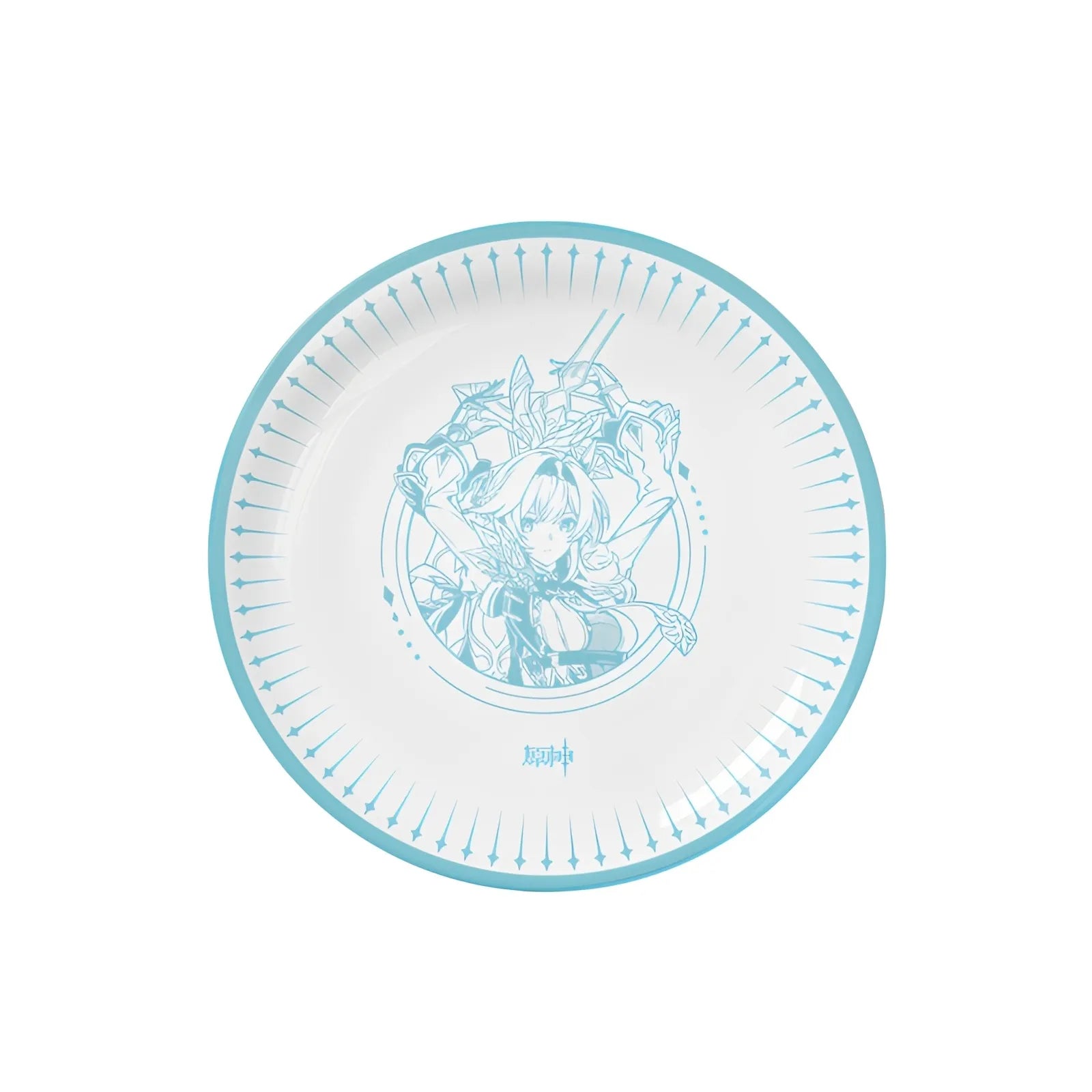 Genshin Impact Journey's Voyage ceramic plate Eula design
