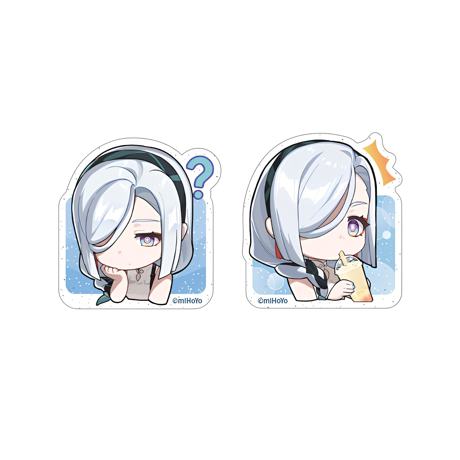 Genshin Impact Joyful Hearts series Shenhe acrylic memo clip chibi character design