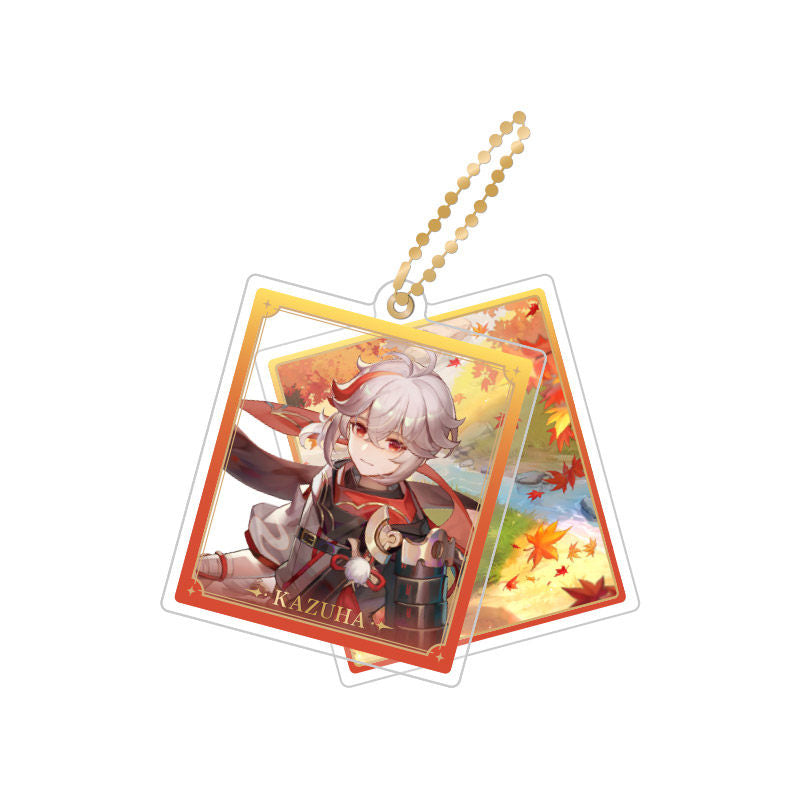 Genshin Impact Kaedehara Kazuha rotating double-sided acrylic keychain