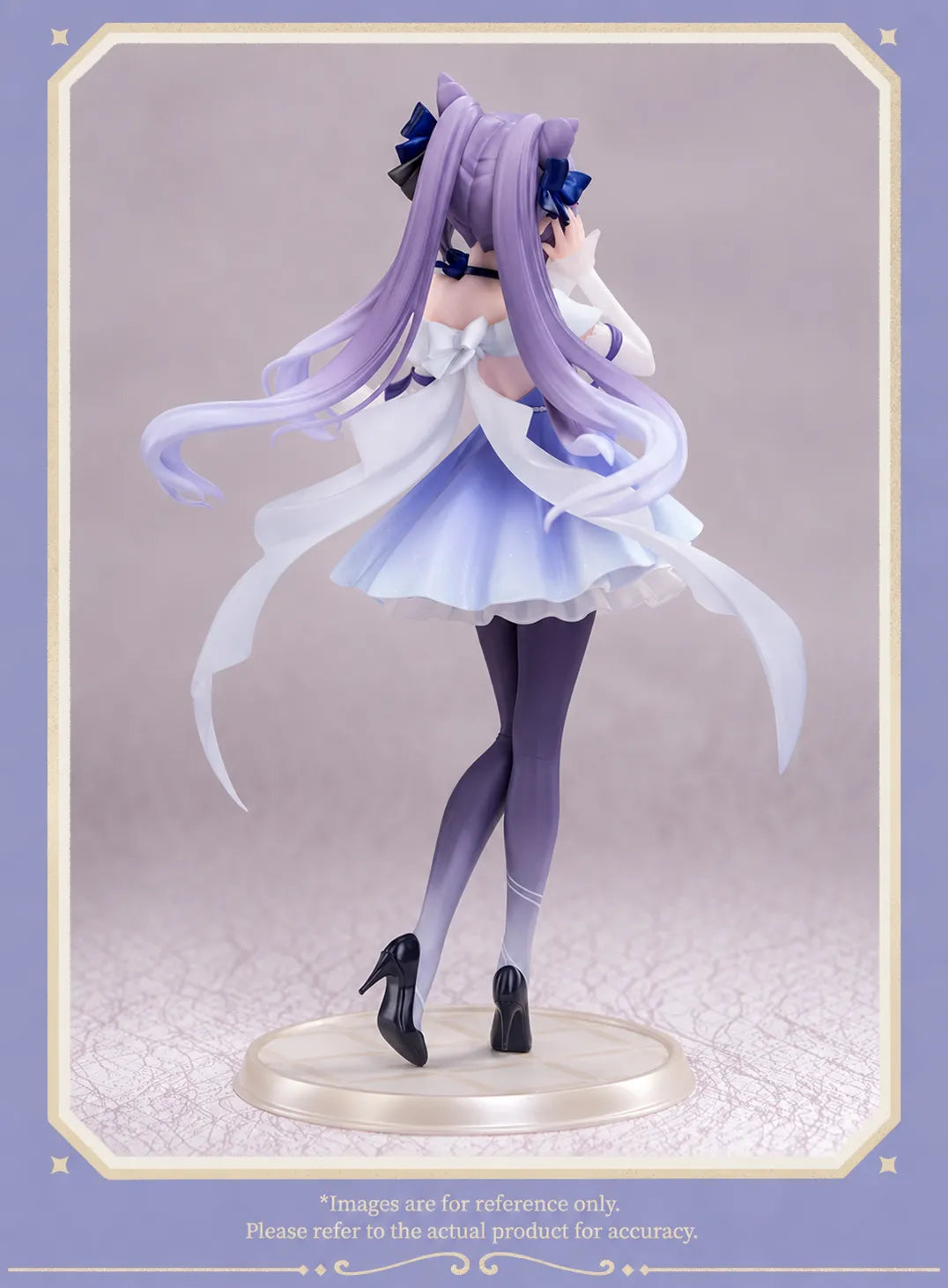 Keqing Resplendent Feast figure rear view and flowing dress details