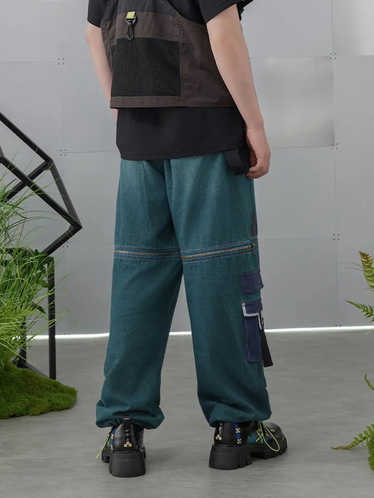 Genshin Impact Kinich cargo denim pants convertible shorts and pants design