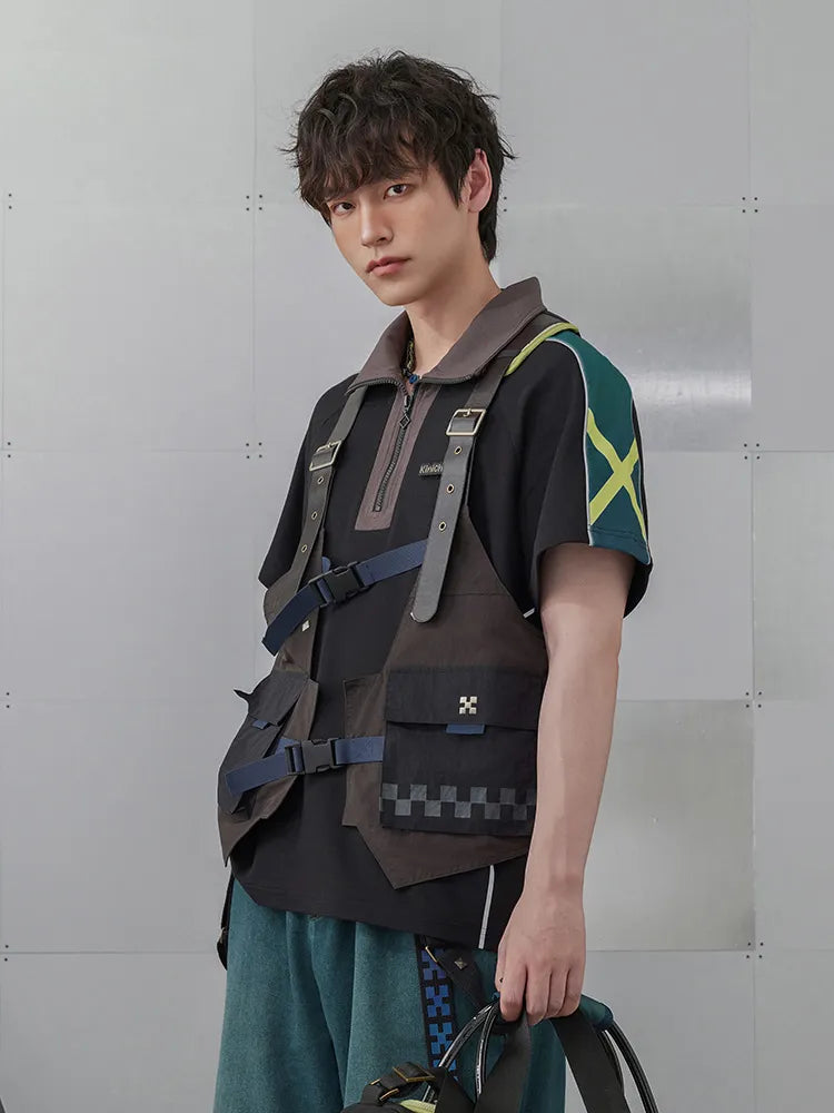 Genshin Impact Kinich polo shirt back graphic model view