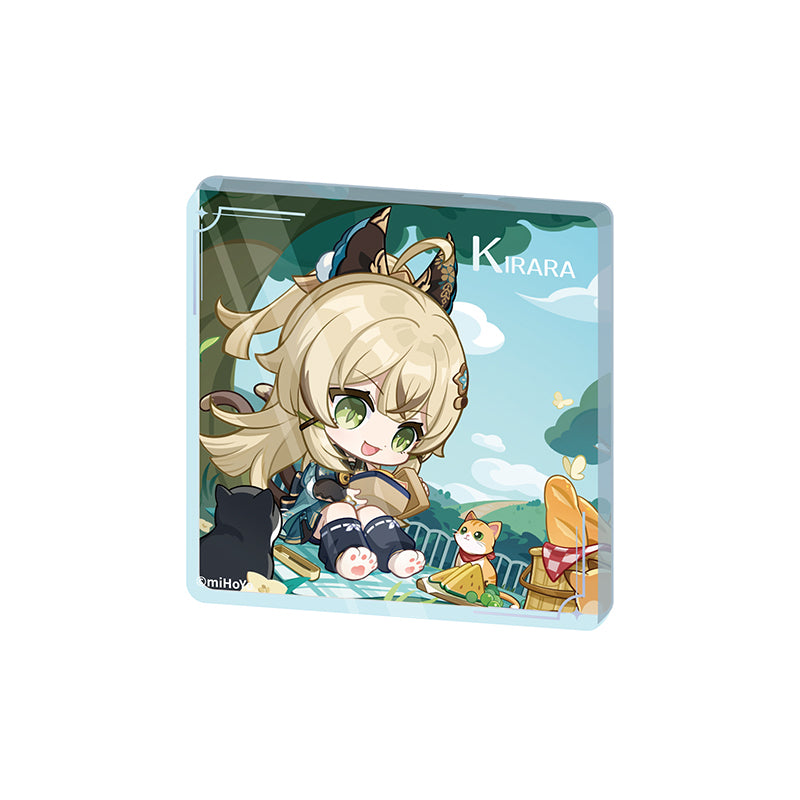 Genshin Impact Kirara offline store series chibi acrylic standee thick display figure character design