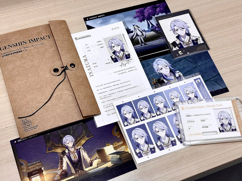 Genshin Impact Lightbox Chronicles Conjunto de Arquivo