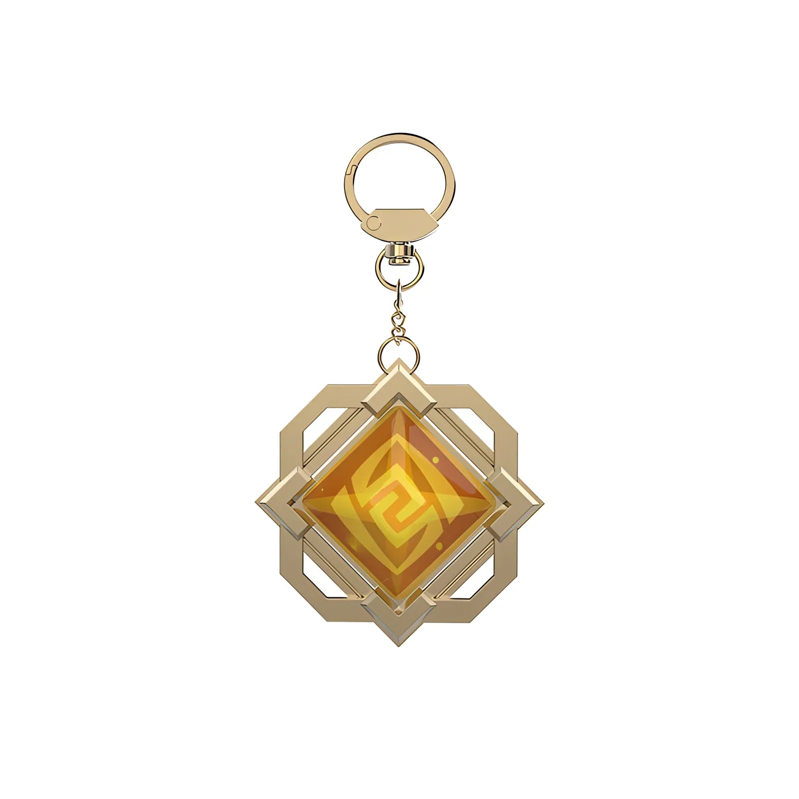 Genshin Impact Liyue Geo vision keychain earth element accessory