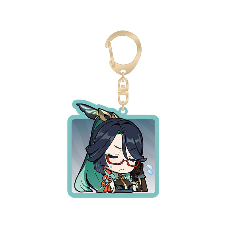 Genshin Impact Xianyun chibi expression acrylic keychain Liyue Harbor series