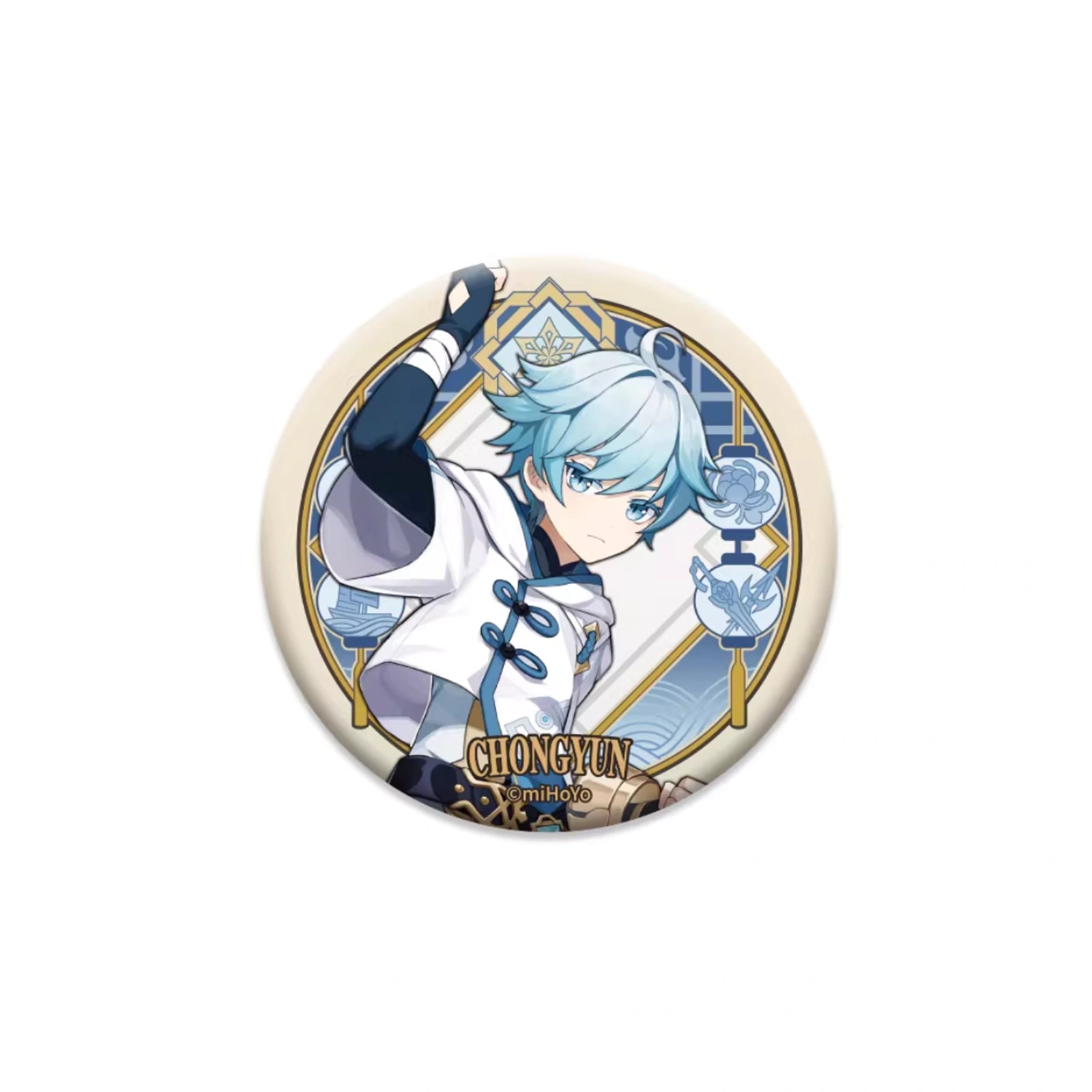 Genshin Impact Liyue Harbor Series character badge featuring Chongyun collectible anime pin