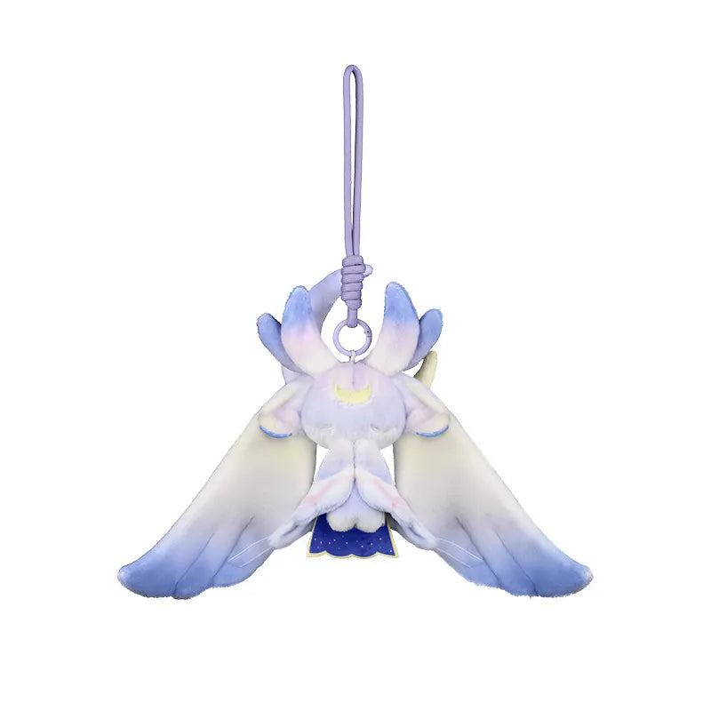 Genshin Impact Luonnotar plush keychain front and back view on white background
