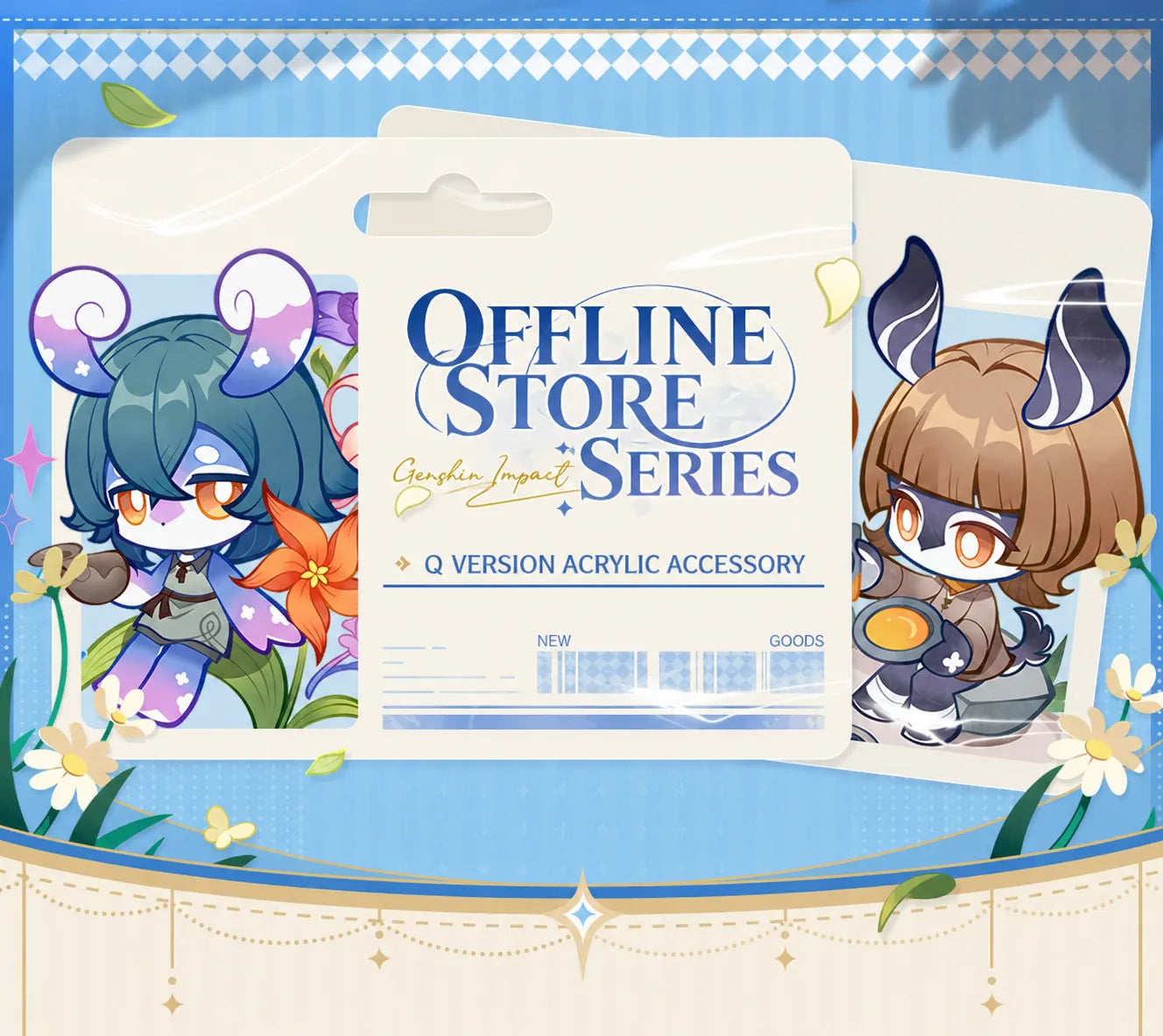 Genshin Impact Melusine acrylic standee series full character lineup display chibi design