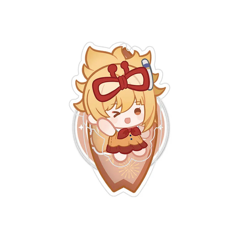 Yoimiya Midsummer Party Series magnetic phone stand on a white background