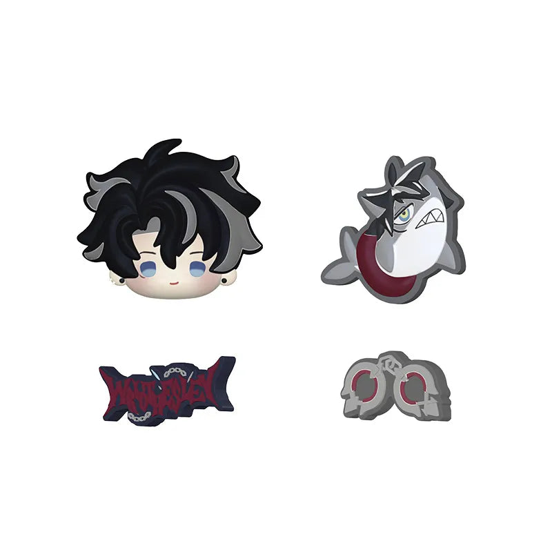 Genshin Impact Midsummer Party Wriothesley clog charm set on white background