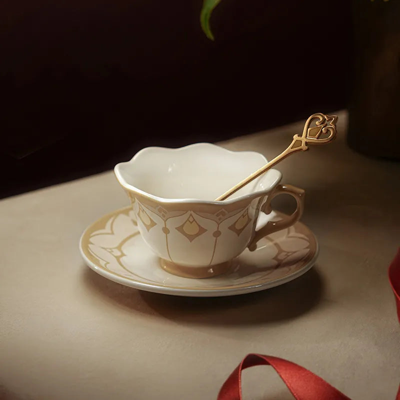 Genshin Impact Mirrored Analysis Sandrone tea cup and saucer set